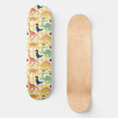 Niedliche Dinosaurier Muster Skateboard (Vorderseite)