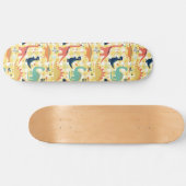 Niedliche Dinosaurier Muster Skateboard (Horizontal)