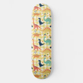 Niedliche Dinosaurier Muster Skateboard (Vorderseite)