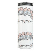 Niedliche Dinosaurier-Muster Thermosbecher (Rückseite)