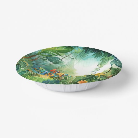 Niedliche Dinosaurier-Papierschale Pappteller (Gewinkelt)