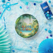 Niedliche Dinosaurier-Papierschale Pappteller (Party)