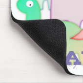 Niedliche Dinosaurier Pastel Colorful Mousepad (Ecke)