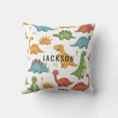 Niedliche Dinosaurier Pesonalized Kissen (Rückseite)