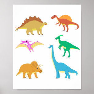 Niedliche Dinosaurier Poster