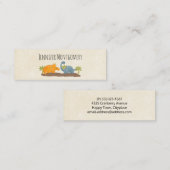 Niedliche Dinosaurier prähistorische Tierwelt Mini Visitenkarte (Vorne/Hinten)