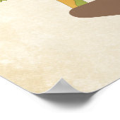 Niedliche Dinosaurier prähistorische Tierwelt Poster (Ecke)