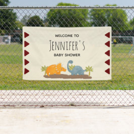 Niedliche Dinosaurier Prähistorische Wildlife Baby Banner