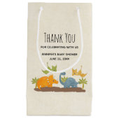 Niedliche Dinosaurier Prähistorisches Wildleben Da Kleine Geschenktüte (Vorderseite)