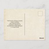 Niedliche Dinosaurier Prähistorisches Wildleben Da Postkarte (Rückseite)