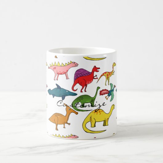 Niedliche Dinosaurier-Sammlung Thunder_Cove Kaffeetasse (Mittel)