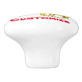 Niedliche Dinosaurier-Sammlung Thunder_Cove Keramikknauf (Seitenansicht)