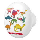 Niedliche Dinosaurier-Sammlung Thunder_Cove Keramikknauf (Rechts)