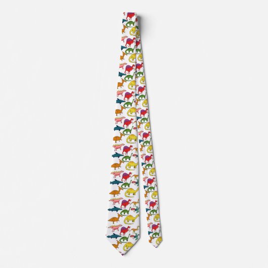 Niedliche Dinosaurier-Sammlung Thunder_Cove Krawatte (Vorderseite)