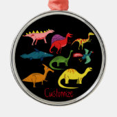 Niedliche Dinosaurier-Sammlung Thunder_Cove Ornament Aus Metall (Vorne)