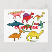 Niedliche Dinosaurier-Sammlung Thunder_Cove Postkarte (Vorderseite)