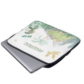 Niedliche Dinosaurier-Schule Laptopschutzhülle (Vorne Knopf)