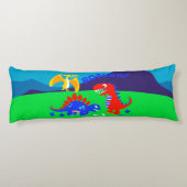 Niedliche Dinosaurier Seitenschläferkissen (Rückseite)