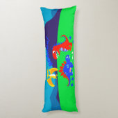 Niedliche Dinosaurier Seitenschläferkissen (Rückseite (Vertikal))