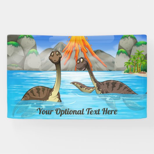 Niedliche Dinosaurier-Sondertext Kids-Banner Banner (Horizontal)