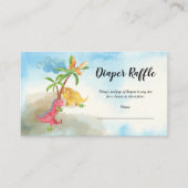 Niedliche Dinosaurier spielen Kinderdusche Windeln Begleitkarte (Vorderseite)