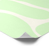 Niedliche Dinosaurier-Spots Neutral Baby Begrüßung Poster (Ecke)