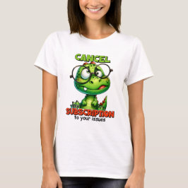 Niedliche Dinosaurier stornieren mein Abonnement T-Shirt