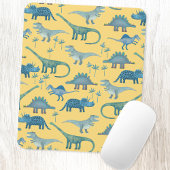 Niedliche Dinosaurier Sunshine Yellow Mousepad