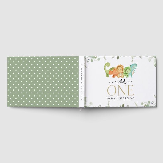 Niedliche Dinosaurier, T-Rex, Jurassic, erster Geb Gästebuch (Voll)