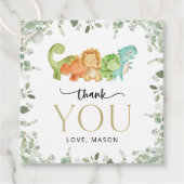 Niedliche Dinosaurier, T-Rex, Jurassic, erster Geb Geschenkanhänger (Vorderseite)