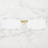 Niedliche Dinosaurier, T-Rex, Jurassic, erster Geb Wasserflaschenetikett (Einzelnes Label)