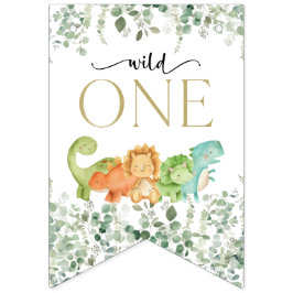 Niedliche Dinosaurier, T-Rex, Jurassic, erster Geb Wimpelkette