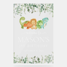 Niedliche Dinosaurier, T-Rex, Jurassic, Geburtstag Acrylschild