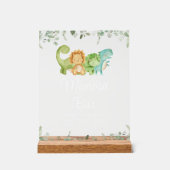 Niedliche Dinosaurier, T-Rex, Jurassic, Momosa Bar Acrylschild (Vorderseite)