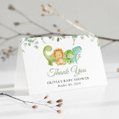 Niedliche Dinosaurier, T-Rex, Jurassik, Babydusche Dankeskarte