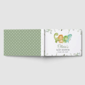 Niedliche Dinosaurier, T-Rex, Jurassik, Babydusche Gästebuch (Voll)