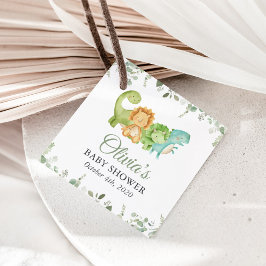 Niedliche Dinosaurier, T-Rex, Jurassik, Babydusche Geschenkanhänger