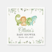 Niedliche Dinosaurier, T-Rex, Jurassik, Babydusche Serviette (Vorderseite)