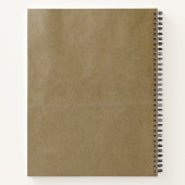 Niedliche Dinosaurier T-Rex Name Spiral Notebook Notizblock (Rückseite)