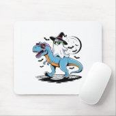 Niedliche Dinosaurier T Rex und Geist zu Halloween Mousepad (Mit Mouse)