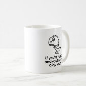 Niedliche Dinosaurier-Tasse Kaffeetasse (VorderseiteRechts)