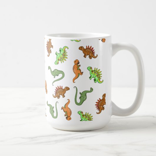 Niedliche Dinosaurier-Tasse Kaffeetasse (Rechts)