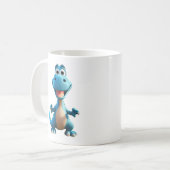 Niedliche Dinosaurier-Tasse Kaffeetasse (Vorderseite Links)