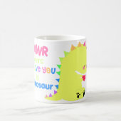 Niedliche Dinosaurier TASSEN-SCHALE RAWR Kaffeetasse (Mittel)