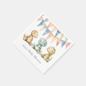 Niedliche Dinosaurier und Friends Boy Baby Dusche Serviette (Ecke)