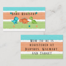 Niedliche Dinosaurier- und SternenBaby-Registrieru