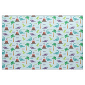 Niedliche Dinosaurier und Vulkane Stoff (Fat Quarter (45,7 x 55,9 cm))