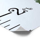 Niedliche Dinosaurier Wachstumsdiagramm Behalten a Poster (Ecke)