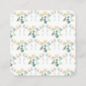 Niedliche Dinosaurier Wasserfarbe Kinderdusche Bla Begleitkarte (Rückseite)