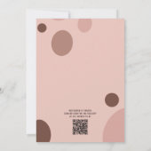 Niedliche Dinosaurier Wasserfarbe Kinderdusche Einladung (Rückseite)